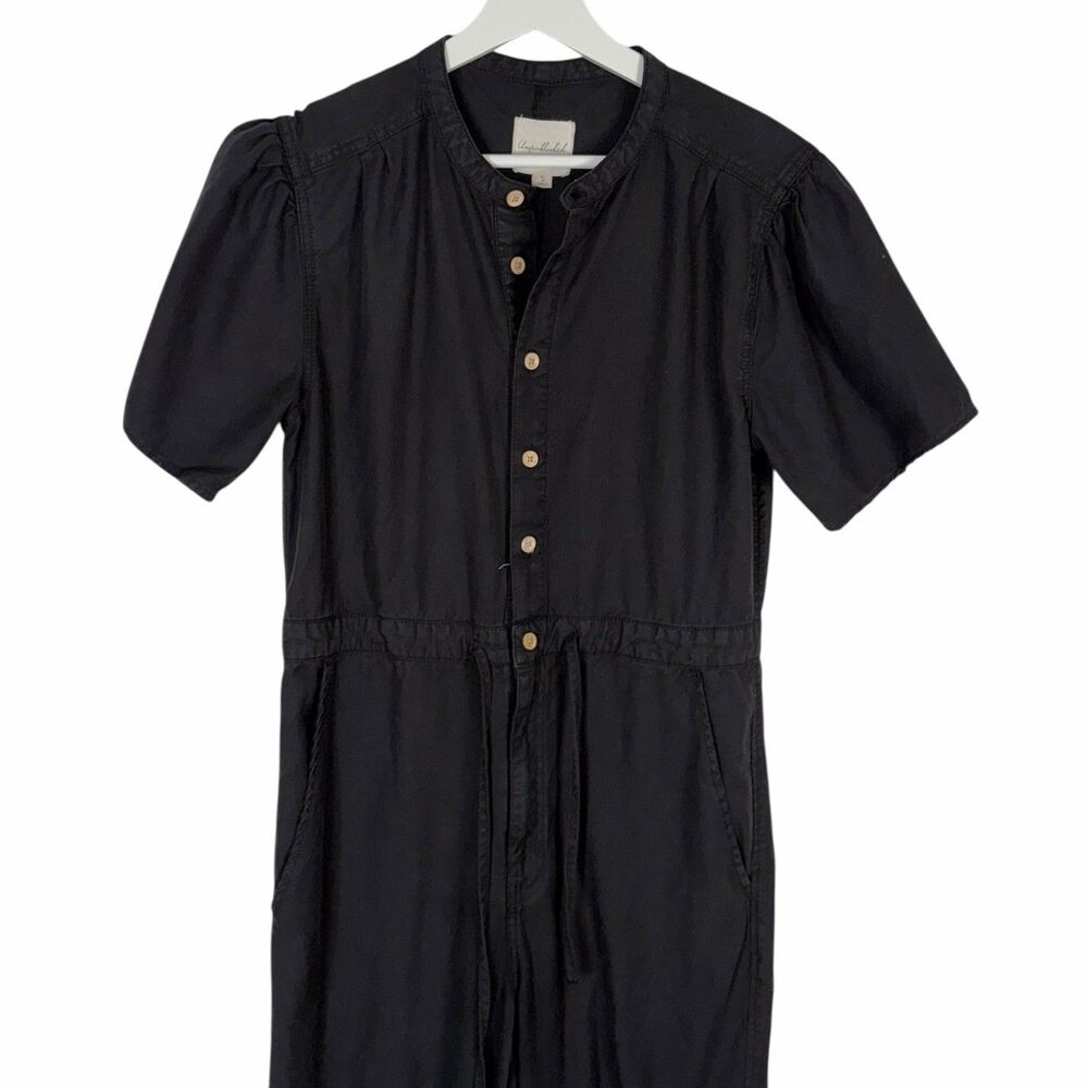 Anthropologie Unpublished Black Utility Jumpsuit Snall - Picture 6 of 12